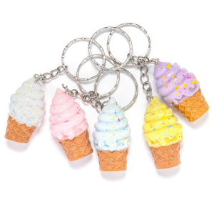 Брелок "Мороженое" 4*2см пластик