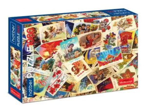 Пазлы 1000 элементов  680*480мм. "Ностальгия. Открытки СССР" Premium