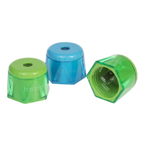 Точилка пласт. 1 отв. "Rotocap" 2 цв.