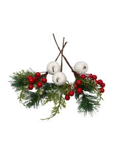 Декоративная веточка 28см "Сказочный праздник" дизайн ассорти