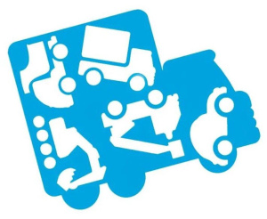 Трафарет "Автомобили"