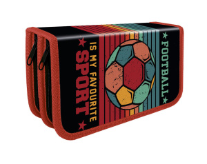 Пенал 2 отд. (190*105*50) молния, ткань "Лучший спорт"