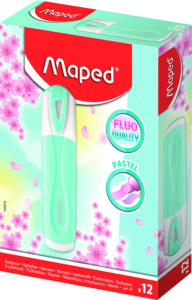 Текстовыделитель  MAPED FLUO PEP'S CLASSIC  голубой 1-5мм, ПАСТЕЛЬ