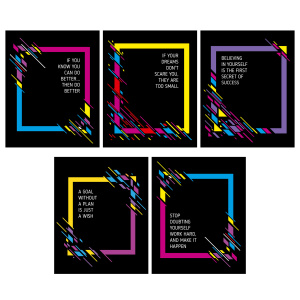 Тетрадь А5  96л ЛИН. Полиграф Принт "Мотивация" твин УФ-лак, белизна 100%