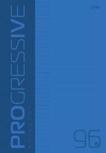 Тетрадь А4  96л ЛИН. Hatber  палст.обл."Progressive. Синяя" белизна 100%