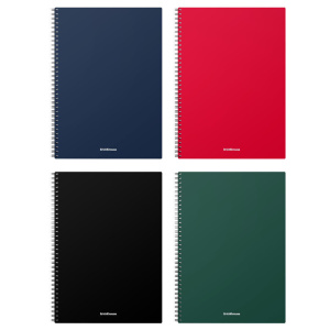 Тетрадь А4  60л кл. спираль "Classic" пластик. обложка, ассорти