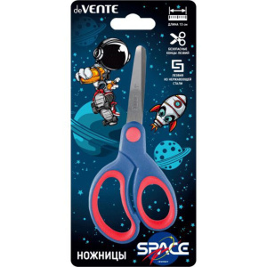 Ножницы детские "deVENTE.  Astronaut" 13см, прорез.ручки