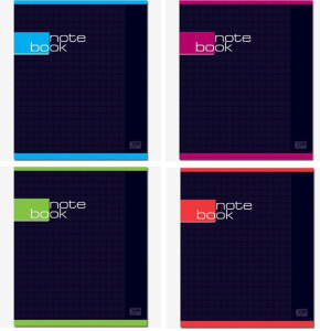 Тетрадь А5 48л  кл., "Строгая Тетрадь", мат., ВД-лак