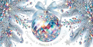 Конверт для денег "Счастья и тепла в новом году!"