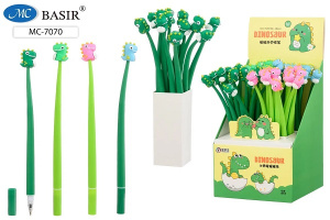 Ручка шариковая "Dino" синяя, кор. ассорти, 0,5мм