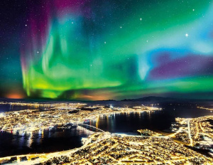 Календарь Трио металл+объем  295*720мм на 2026г. Северное сияние