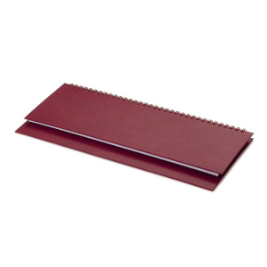 Планинг недат. 305*130мм  64л., гребень, бумвинил "Бордовый"