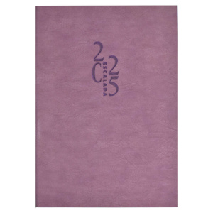 Еженедельник дат. 2025г, А5  80л., кожзам., мягк.пер. "Тиволи глосс Сиреневый"