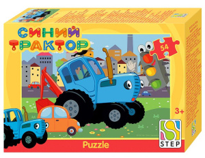 Пазлы   54 элемента  180*130мм. "Синий трактор" (Биг Папа)