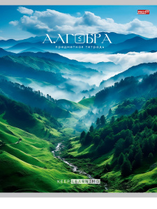 Тетрадь предметная А5 Алгебра "Гармония" 36л, кл., обл.мел.бум., белизна 100%