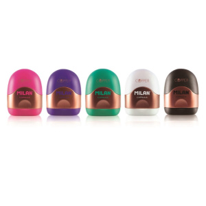 Точилка пласт. с контейнером  1 отв. Capsule Cooper корп. ассорти