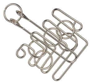 Головоломка металлическая 1 шт "Лабиринт" 8 элемент.