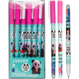 Ручка гелевая стираемая deVENTE "Yummy Panda" синяя, 0,5мм