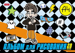 Альбом А4 20л скоба "Влад А4"  пл. 100 гр/м