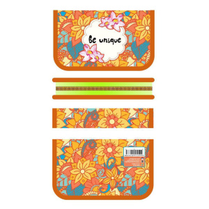 Пенал 1 отд. с откидной пл. (190*115) Цветочный узор