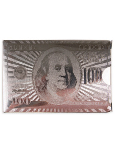 Карты игральные 54шт,  "Блеск" серебро