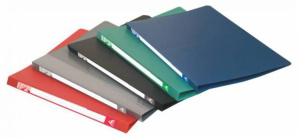 Папка с 1 зажимом А4 0,5мм ассорти, 5 цв.