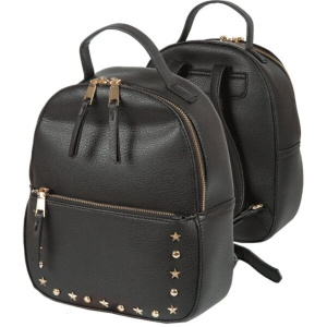 Рюкзак подростковый 27*20*9см deVENTE "Чёрный" кожзам, матовый 1 отд. на молнии, карман