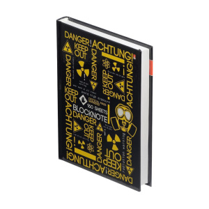 Блокнот А6 7БЦ 160л "Attention" клетка, глянц.лам.