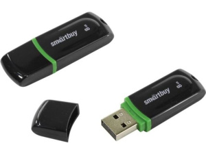 Флеш-драйв  8 GB USB Smartbuy Paean Black