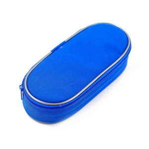 Пенал-косметичка (210*85) Синий, с откидной крышкой