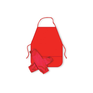 Набор Нарукавники + накидка для труда 490*390мм 2 кармана "Красный"