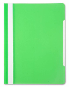Скоросшив. пласт. прозр. верх.  салатовый, 0.12/0.16