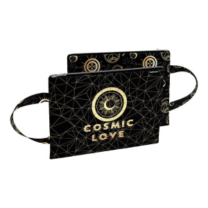 Папка А4 (250*335) с ручками, молния, ткань  "Magic Sky" вертикальная