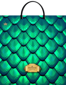 Пакет 36*37см (100мк) с пластиковой ручкой "Ракушки" ПВД