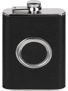 Фляжка  подарочная 240мл "Мужество", рюмка 50 мл