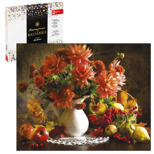 Мозаика алмазная по номерам на холсте 40*50см "Осенний букет" с подрамником