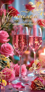 Конверт для денег "С юбилеем!"