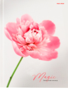 Блокнот А5 7БЦ  80л "Розовый цветок" кл., глянц.лам.