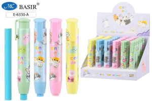 Ластик Basir автокарандаш "Кошки" 10,5см