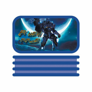 Пенал 3 отд. (190*105)  Race to space, лам., тканевый торец