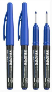 Маркер перманентный 1,5 мм  синий, для разметочных работ