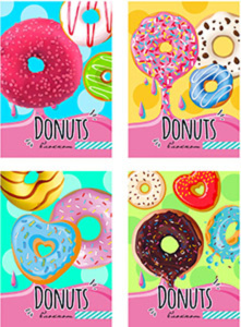 Блокнот А6  24л скоба "Яркие лакомства" клетка