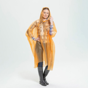 Дождевик-пончо 130*132 см с капюшоном, 5 цветов