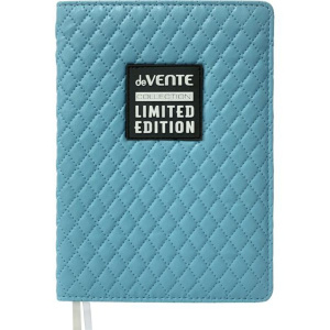 Ежедневник недат. А5 deVENTE Tailor 320стр., голубой, тв.обложка, кожзам, аппликация