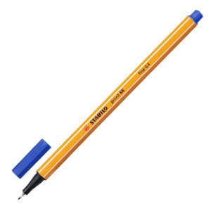 Ручка капиллярная STABILO 0,4мм, синяя