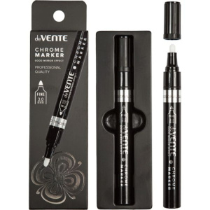 Маркер  ЗЕРКАЛЬНЫЙ пуливидн. deVENTE. Chrome" 3мм, зеркальные перман.чернила