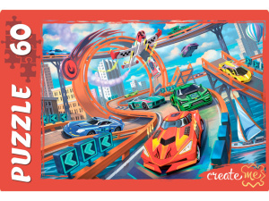 Пазлы   60 элементов  237*330мм. "Крутой вираж"