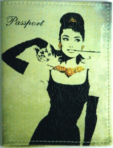 Обложка для паспорта из к/з с карм.из пласт, ОДРИ