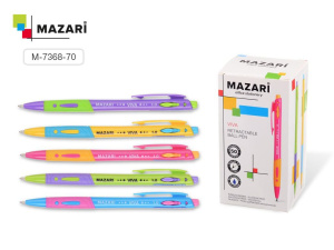 Ручка шар. MAZARI VIVA автомат, синяя, 1,0мм, стержень 107мм