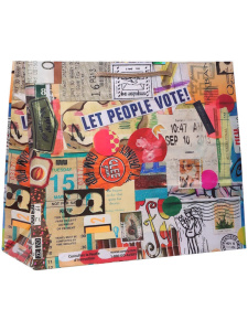 Пакет подар. бумажн. 23*18*10см, 157гр/м, Стильный